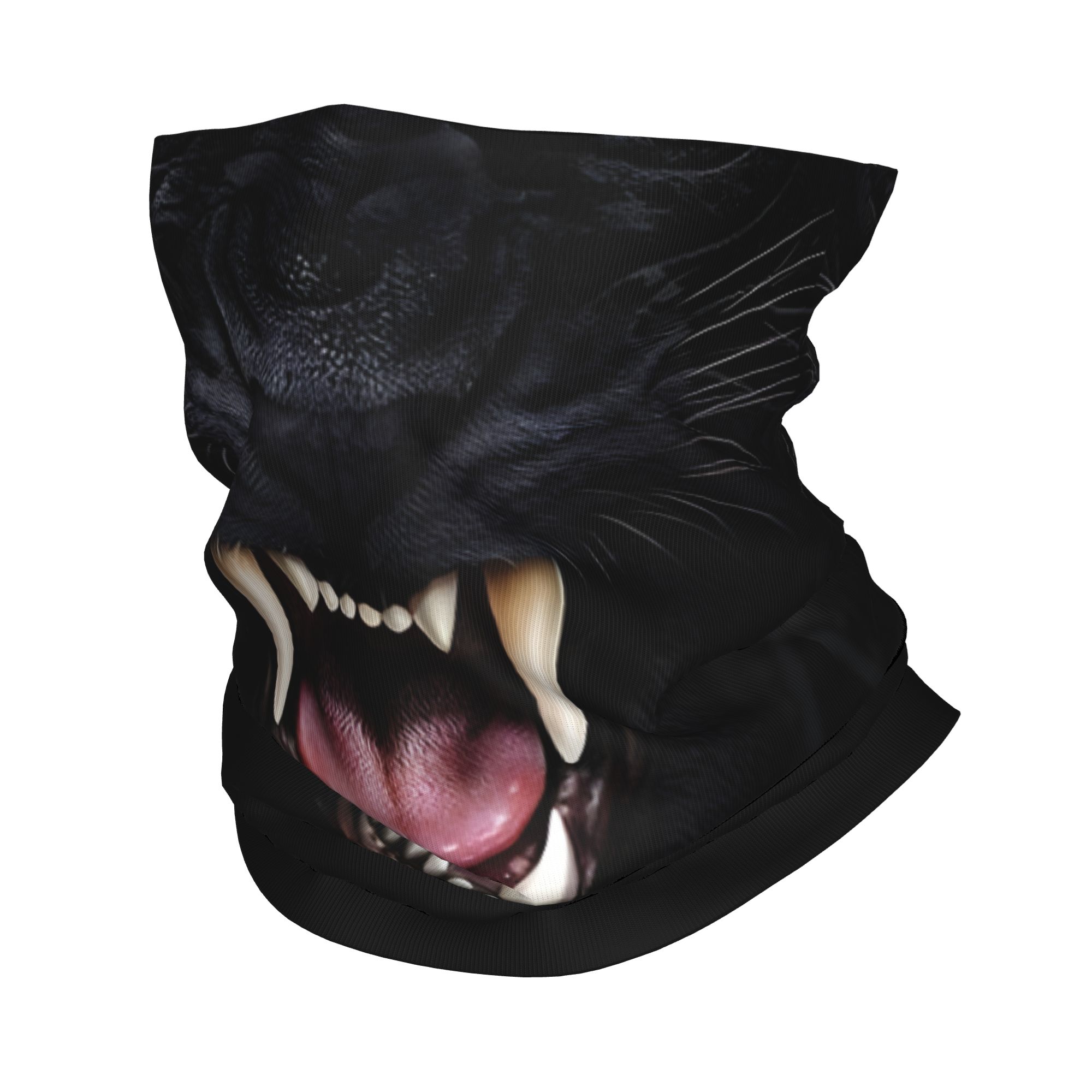 Neck Gaiter Face Cover - Personalizado pantera negra cabeça de animal