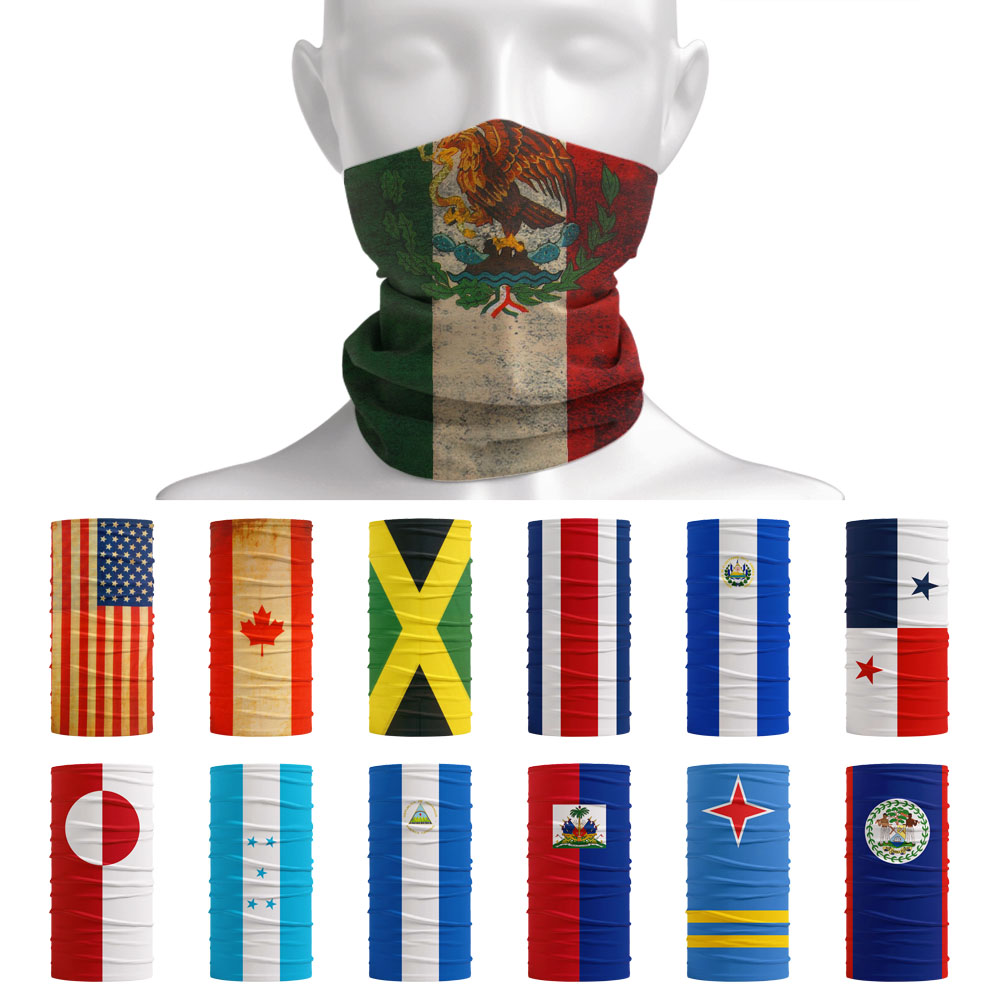 Neck Gaiter Face Cover - Bandeira nacional da américa do norte