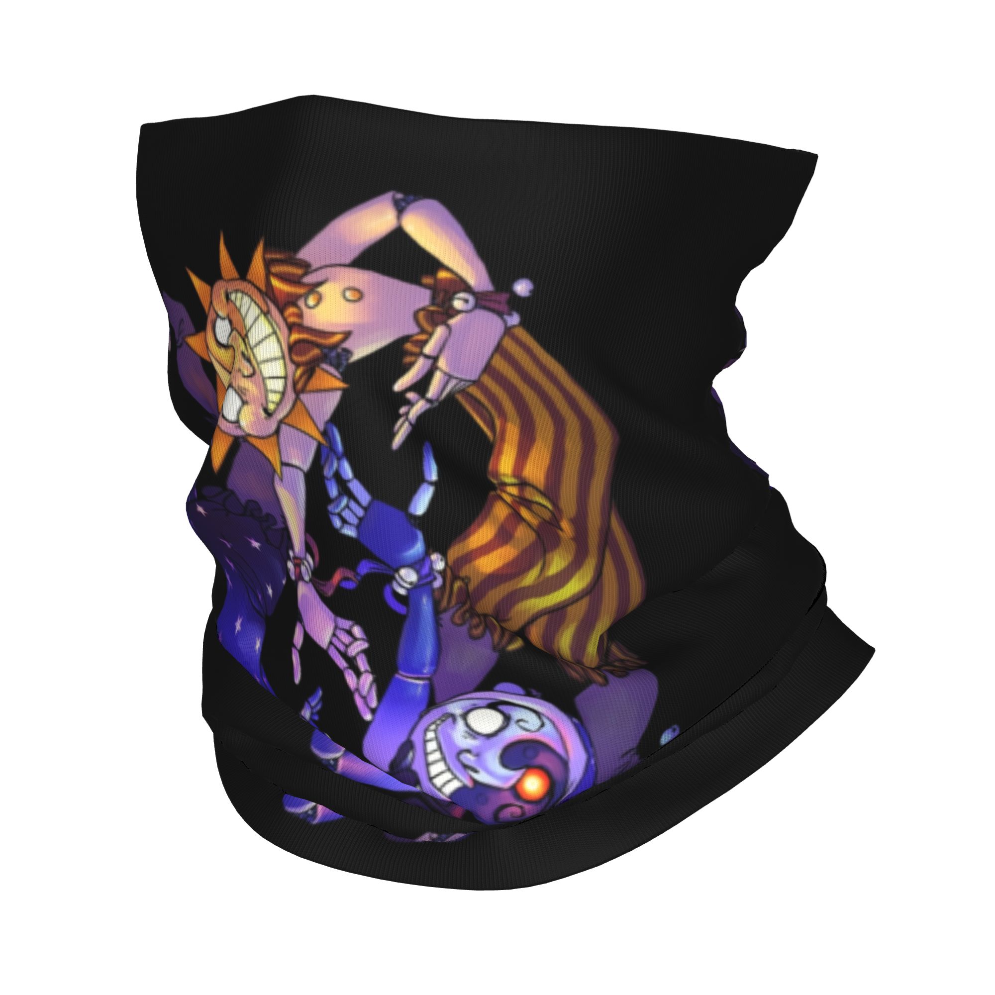 Neck Gaiter Face Cover - Sol e lua fnaf segurança violação