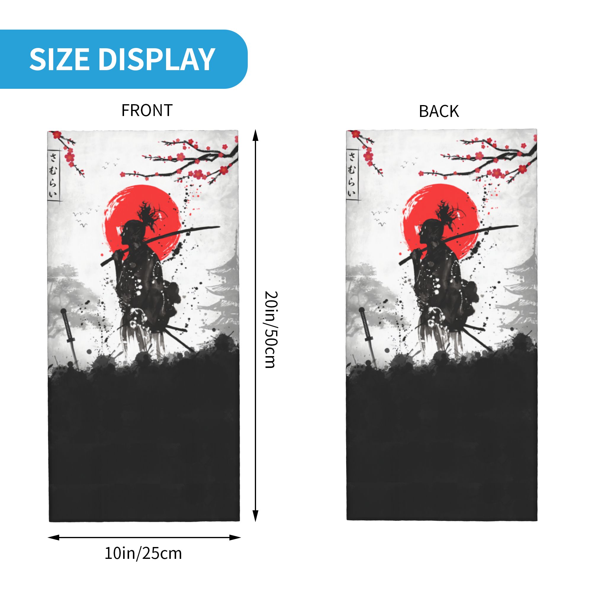 Bandana de Guerreiro Samurai J - Neck Gaiter Face Cover avaliação e preço