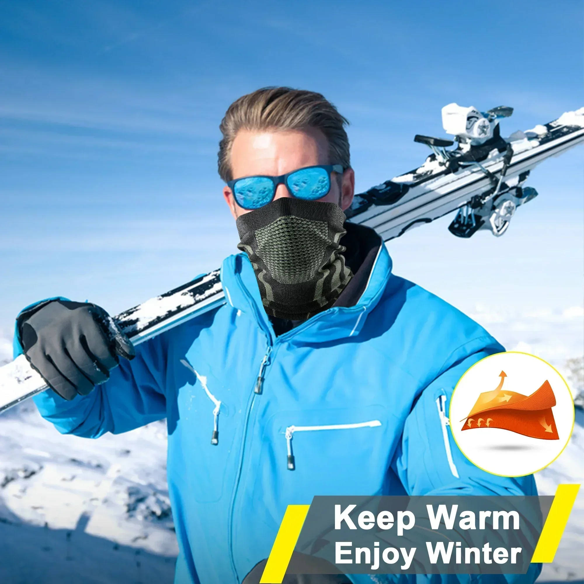 Inverno anel tubo lenços balac - Neck Gaiter Face Cover avaliação e preço